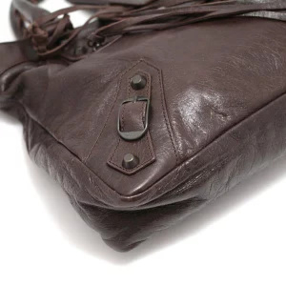 Balenciaga Town Handbag Leather Brown - Picture 5 of 6